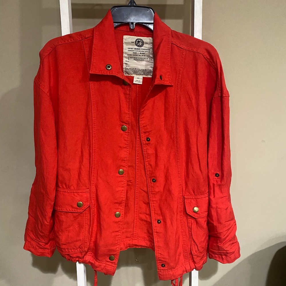 Lucky Brand Red Women's Jacket- size X-Small